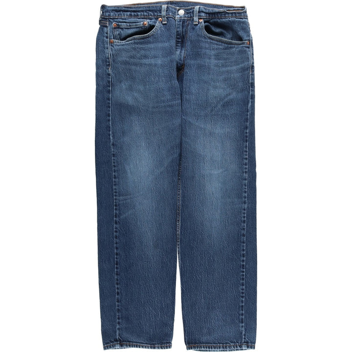 Levi's 505 tapered denim pants for men, equivalent to w35 cotton blue type Vintage Second Hand