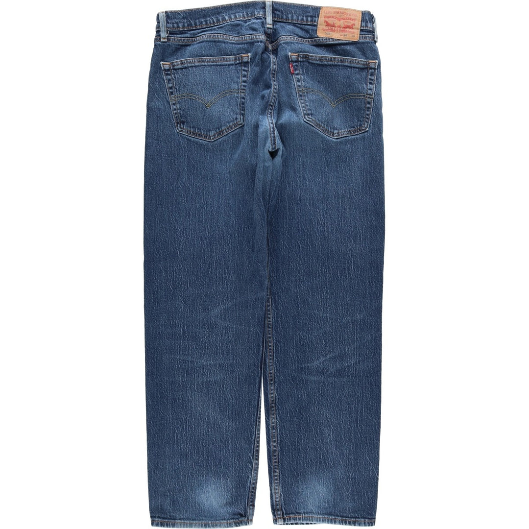 Levi's 505 tapered denim pants for men, equivalent to w35 cotton blue type Vintage Second Hand