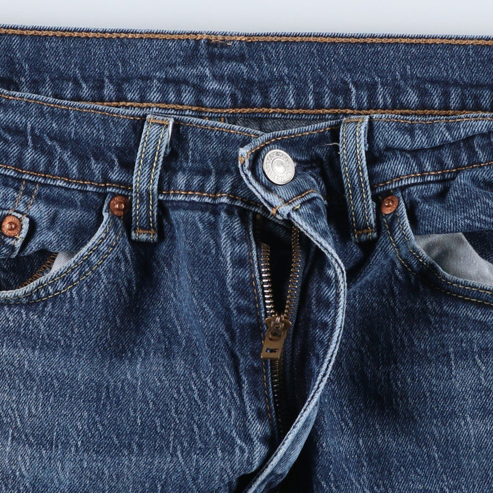 Levi's 505 tapered denim pants for men, equivalent to w35 cotton blue type Vintage Second Hand