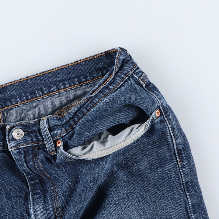 Levi's 505 tapered denim pants for men, equivalent to w35 cotton blue type Vintage Second Hand