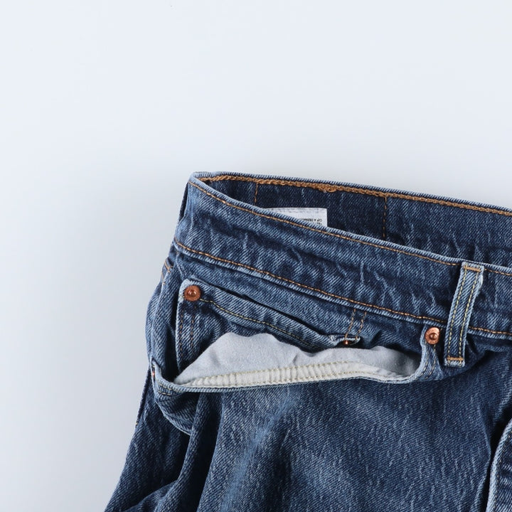 Levi's 505 tapered denim pants for men, equivalent to w35 cotton blue type Vintage Second Hand