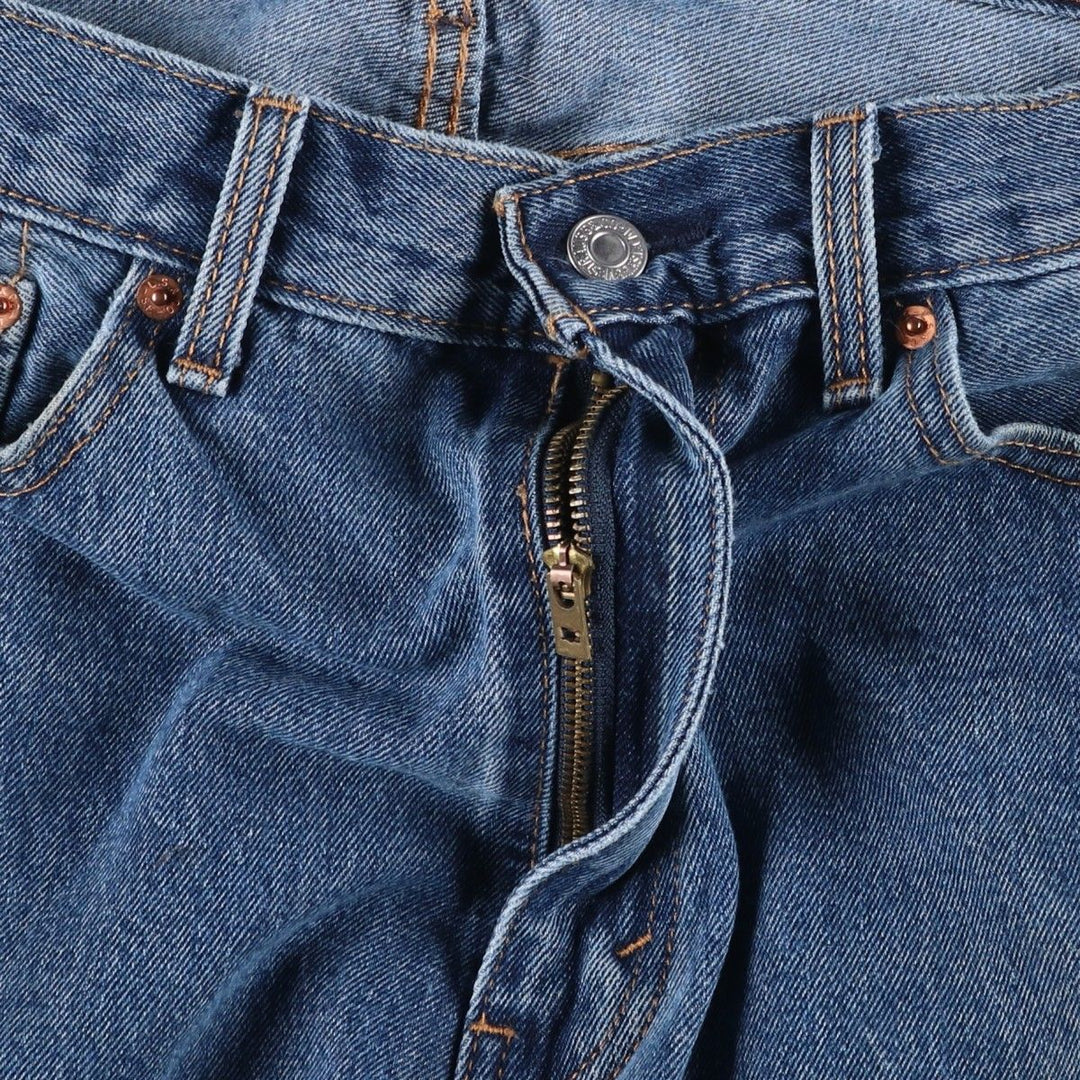 Levi's 505 tapered denim pants for men, size w37 cotton blue type Vintage Second Hand