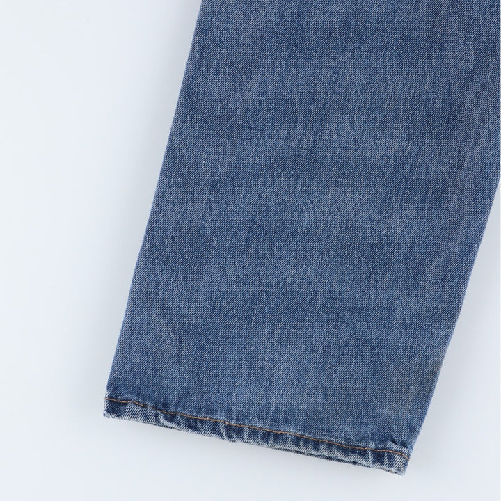 Levi's 505 tapered denim pants for men, size w37 cotton blue type Vintage Second Hand