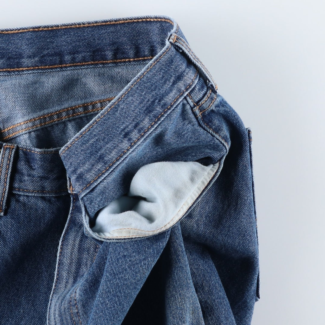 Levi's 505 tapered denim pants for men, size w37 cotton blue type Vintage Second Hand