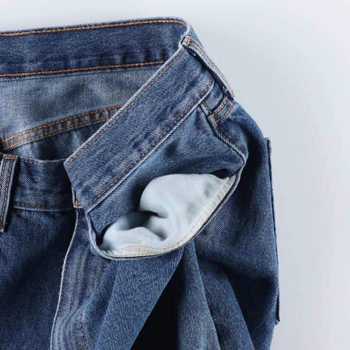 Levi's 505 tapered denim pants for men, size w37 cotton blue type Vintage Second Hand