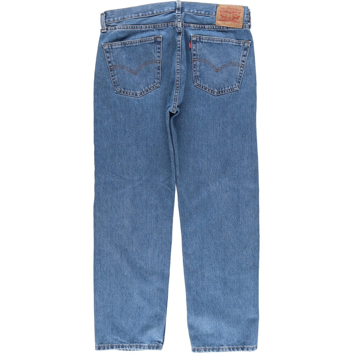 Levi's 505 tapered denim pants for men, equivalent to w35 cotton blue type Vintage Second Hand