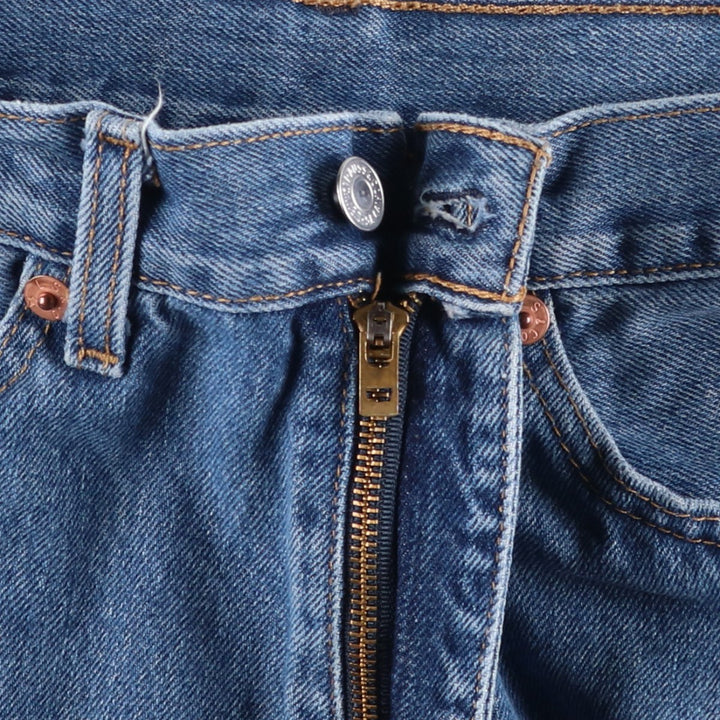 Levi's 505 tapered denim pants for men, equivalent to w35 cotton blue type Vintage Second Hand