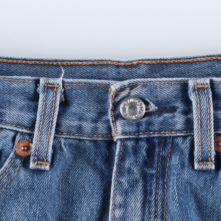 Levi's 505 tapered denim pants for men, equivalent to w35 cotton blue type Vintage Second Hand