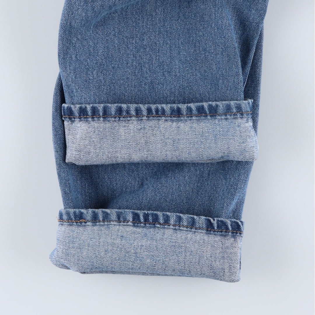 Levi's 505 tapered denim pants for men, equivalent to w35 cotton blue type Vintage Second Hand