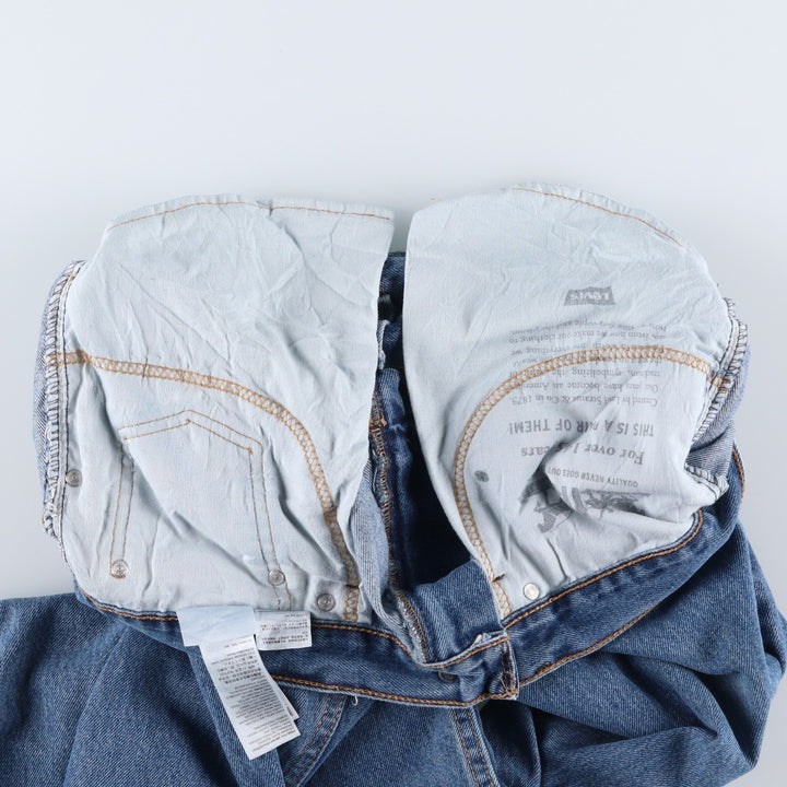 Levi's 505 tapered denim pants for men, equivalent to w35 cotton blue type Vintage Second Hand