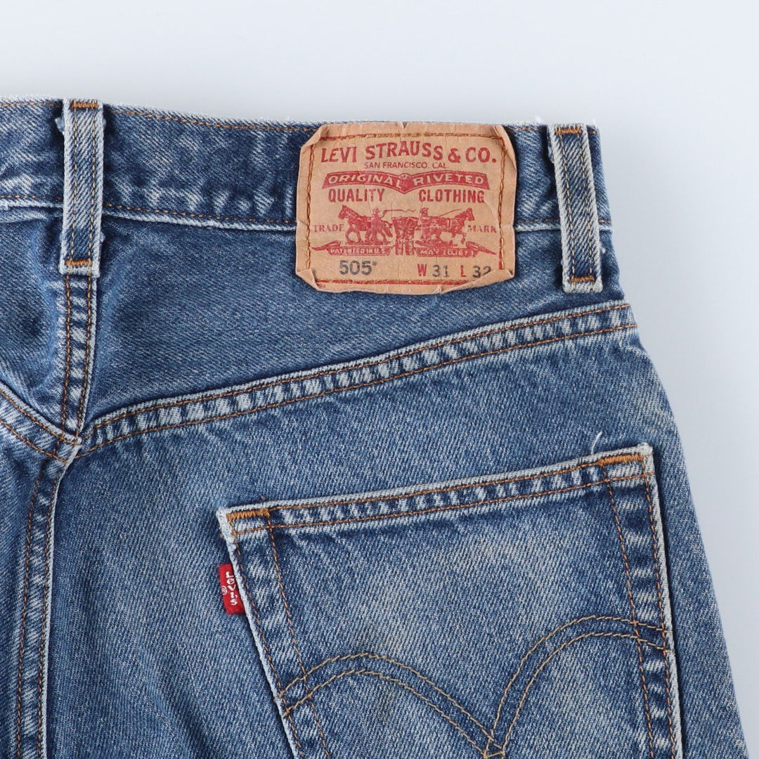 Levi's 505 Regular Fit Tapered Denim Pants, Men's, Size W30 cotton blue type Vintage Second Hand