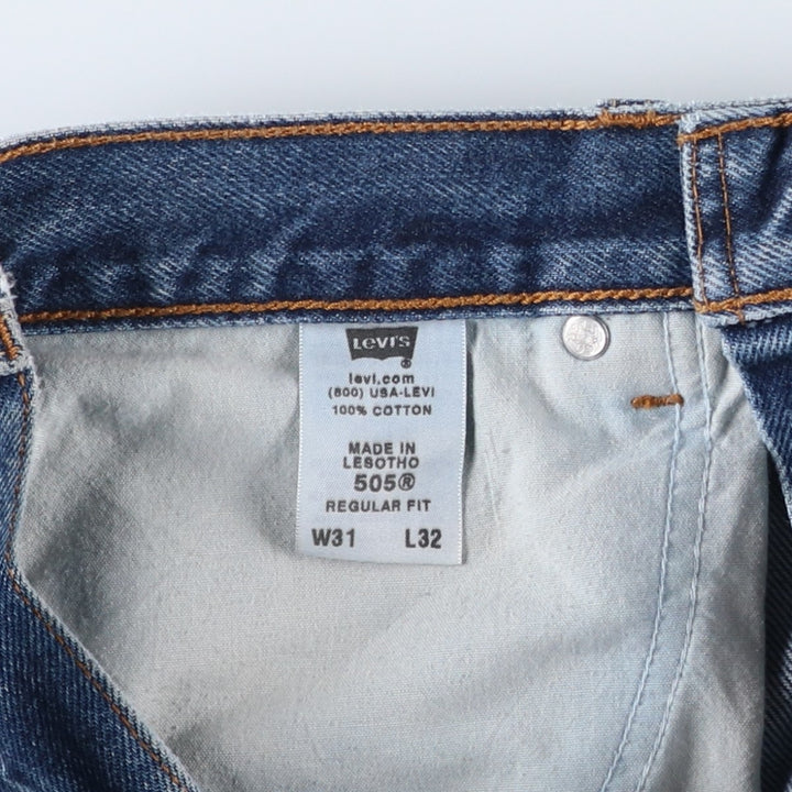 Levi's 505 Regular Fit Tapered Denim Pants, Men's, Size W30 cotton blue type Vintage Second Hand