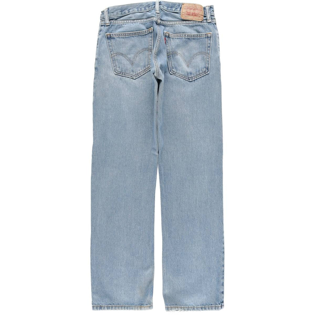 Levi's 505 Straight Fit Tapered Denim Pants, Men's, Size W32 cotton blue type Vintage Second Hand