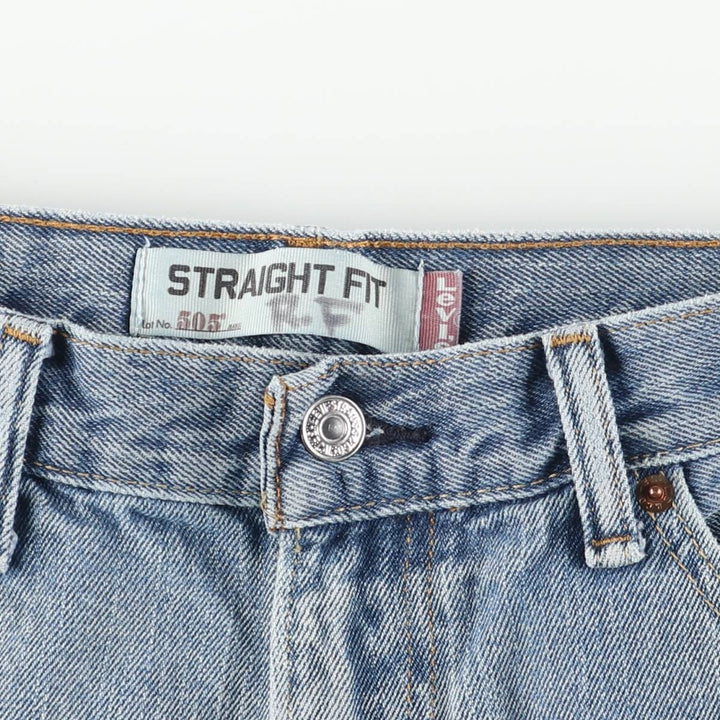 Levi's 505 Straight Fit Tapered Denim Pants, Men's, Size W32 cotton blue type Vintage Second Hand