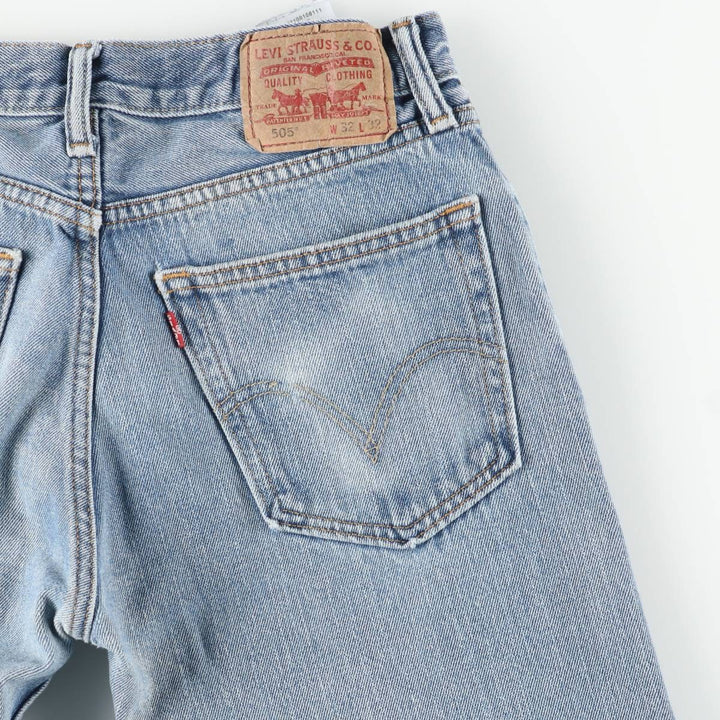 Levi's 505 Straight Fit Tapered Denim Pants, Men's, Size W32 cotton blue type Vintage Second Hand