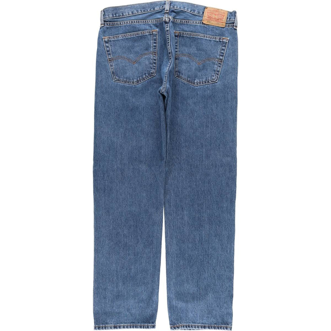 Levi's 505 tapered denim pants for men, size w38 cotton blue type Vintage Second Hand