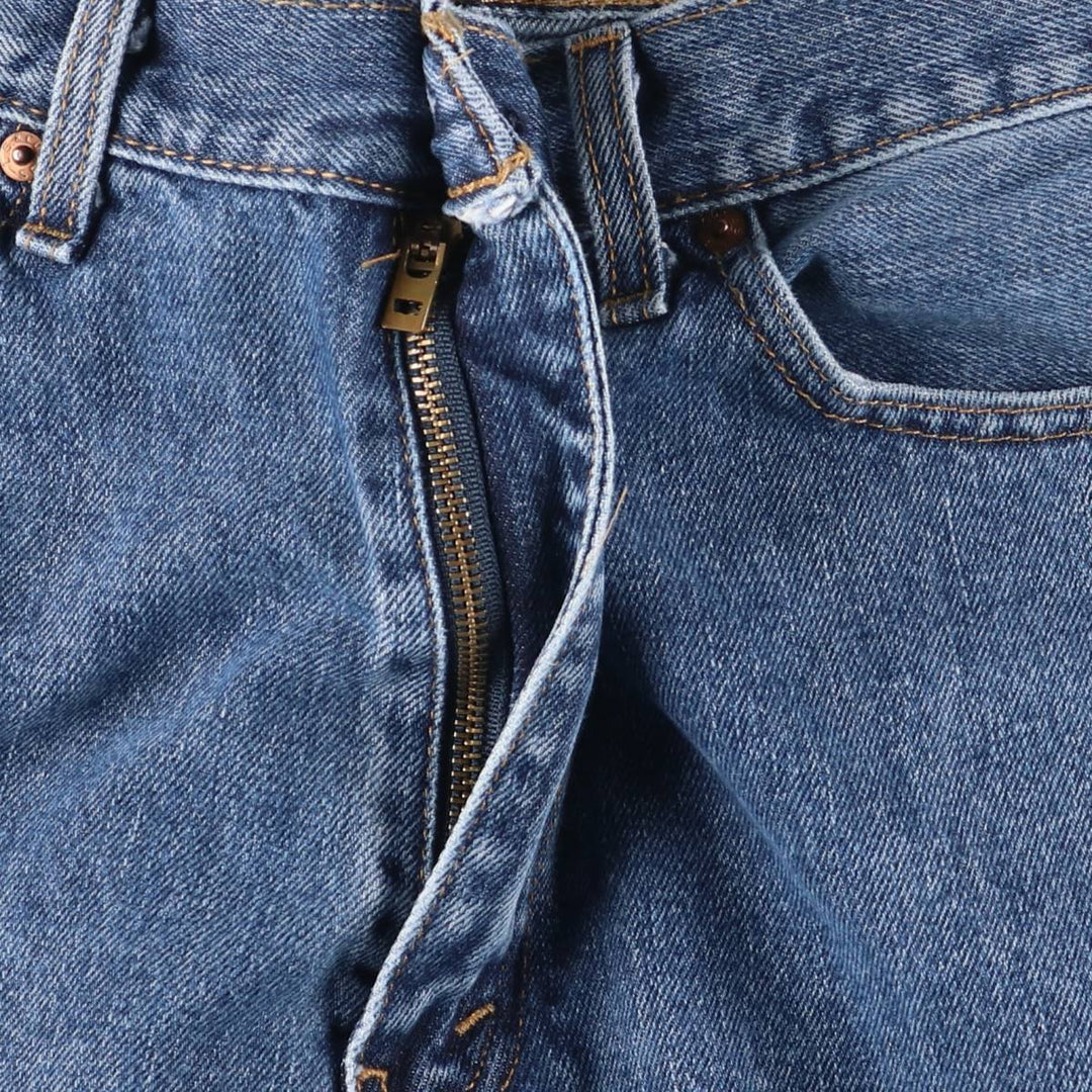 Levi's 505 tapered denim pants for men, size w38 cotton blue type Vintage Second Hand