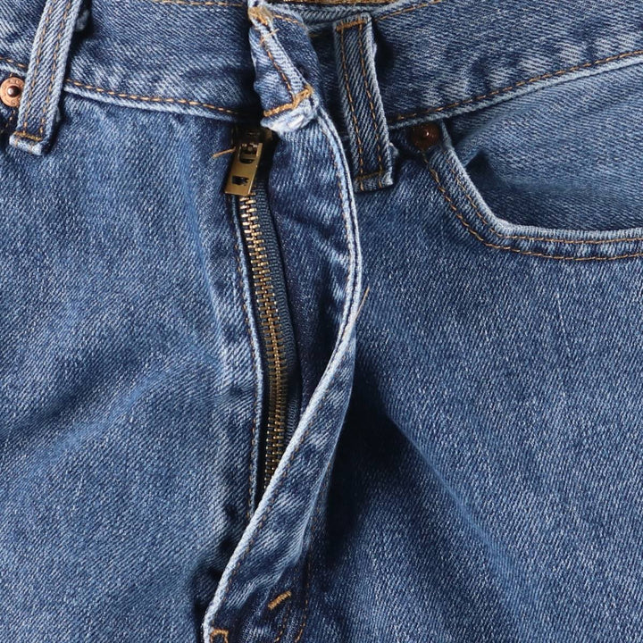 Levi's 505 tapered denim pants for men, size w38 cotton blue type Vintage Second Hand