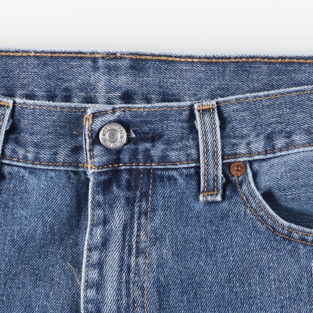 Levi's 505 tapered denim pants for men, size w38 cotton blue type Vintage Second Hand
