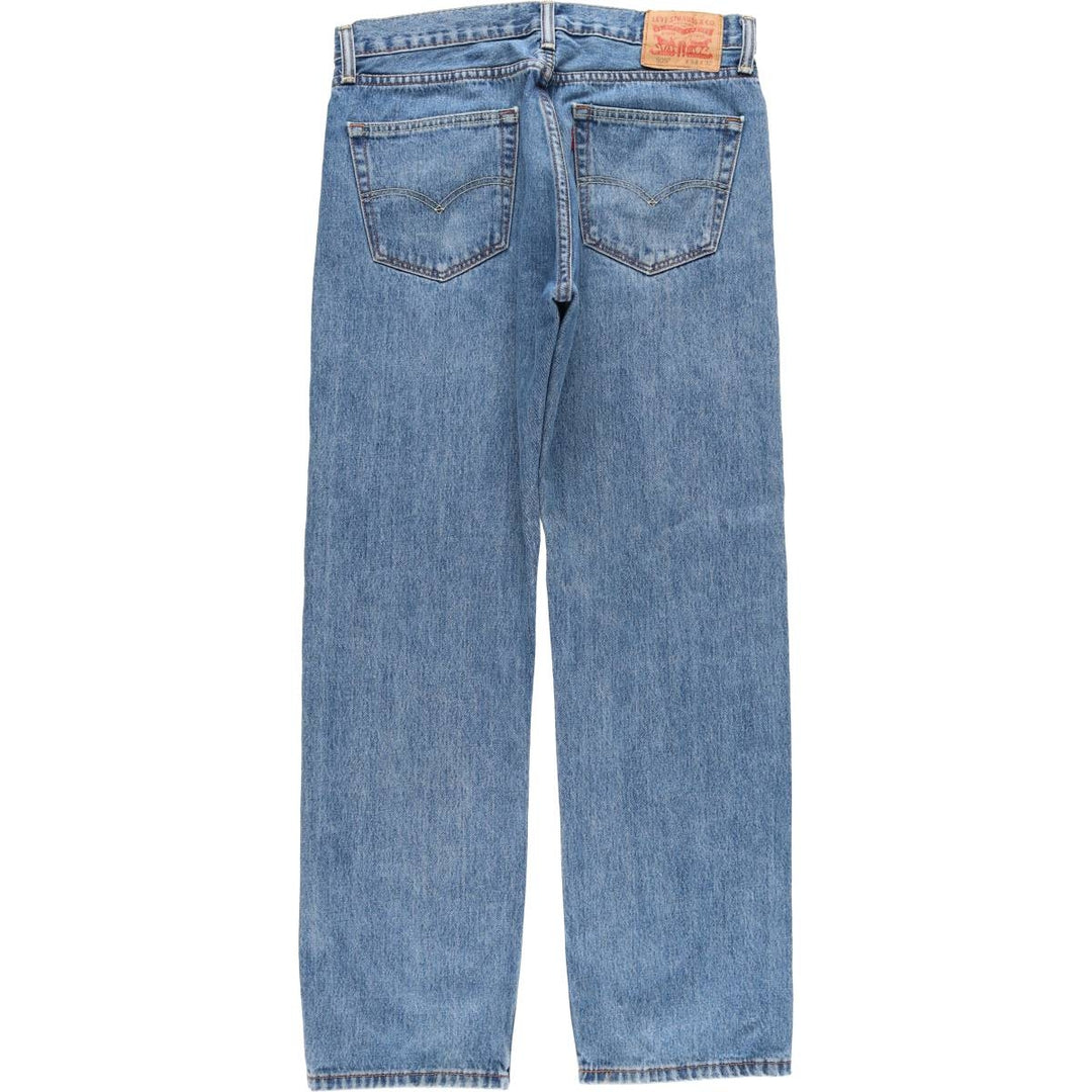 Levi's 505 Tapered Denim Pants, Men's W35 (approx.), Vintage cotton blue type Vintage Second Hand