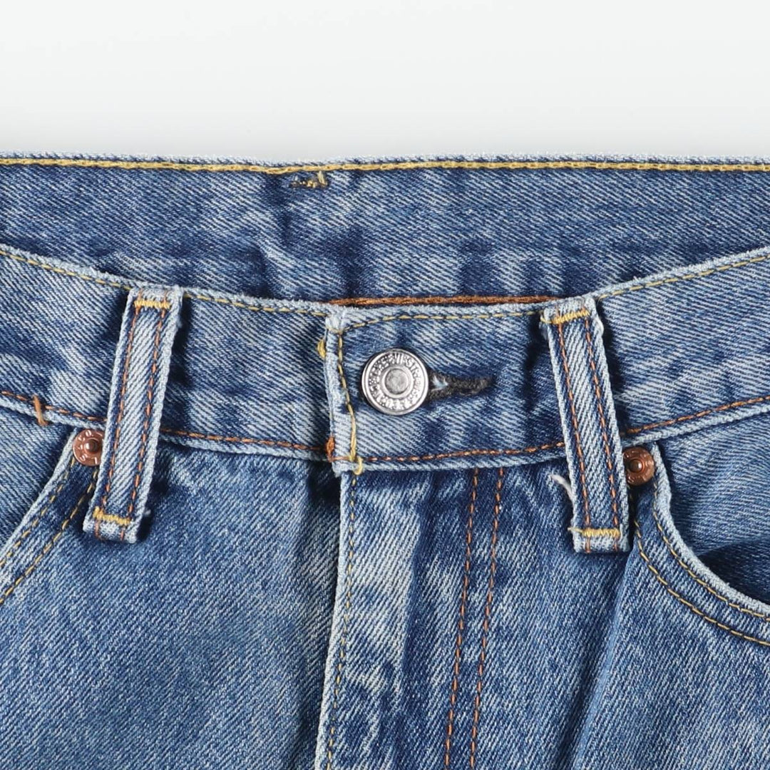 Levi's 505 Tapered Denim Pants, Men's W35 (approx.), Vintage cotton blue type Vintage Second Hand