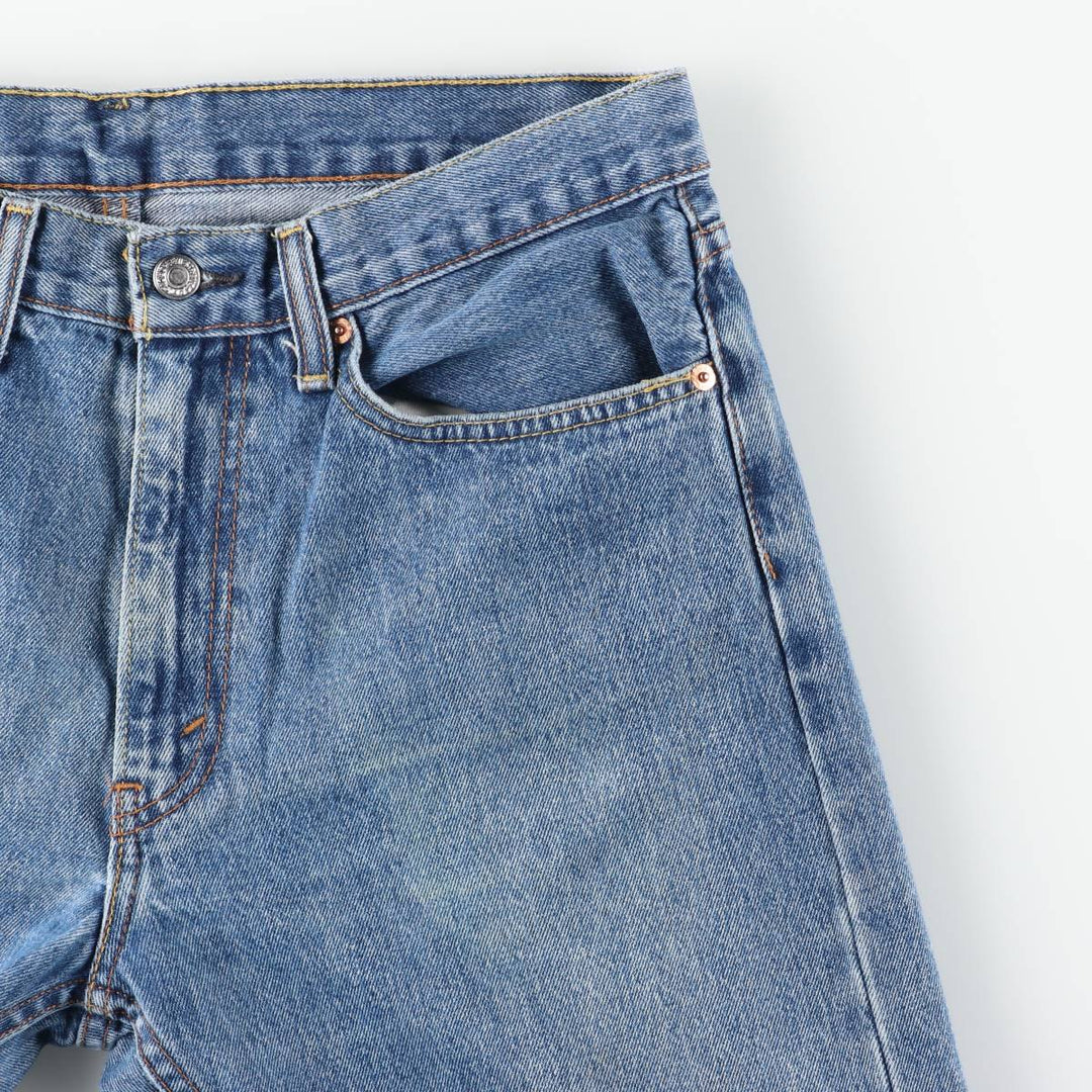 Levi's 505 Tapered Denim Pants, Men's W35 (approx.), Vintage cotton blue type Vintage Second Hand