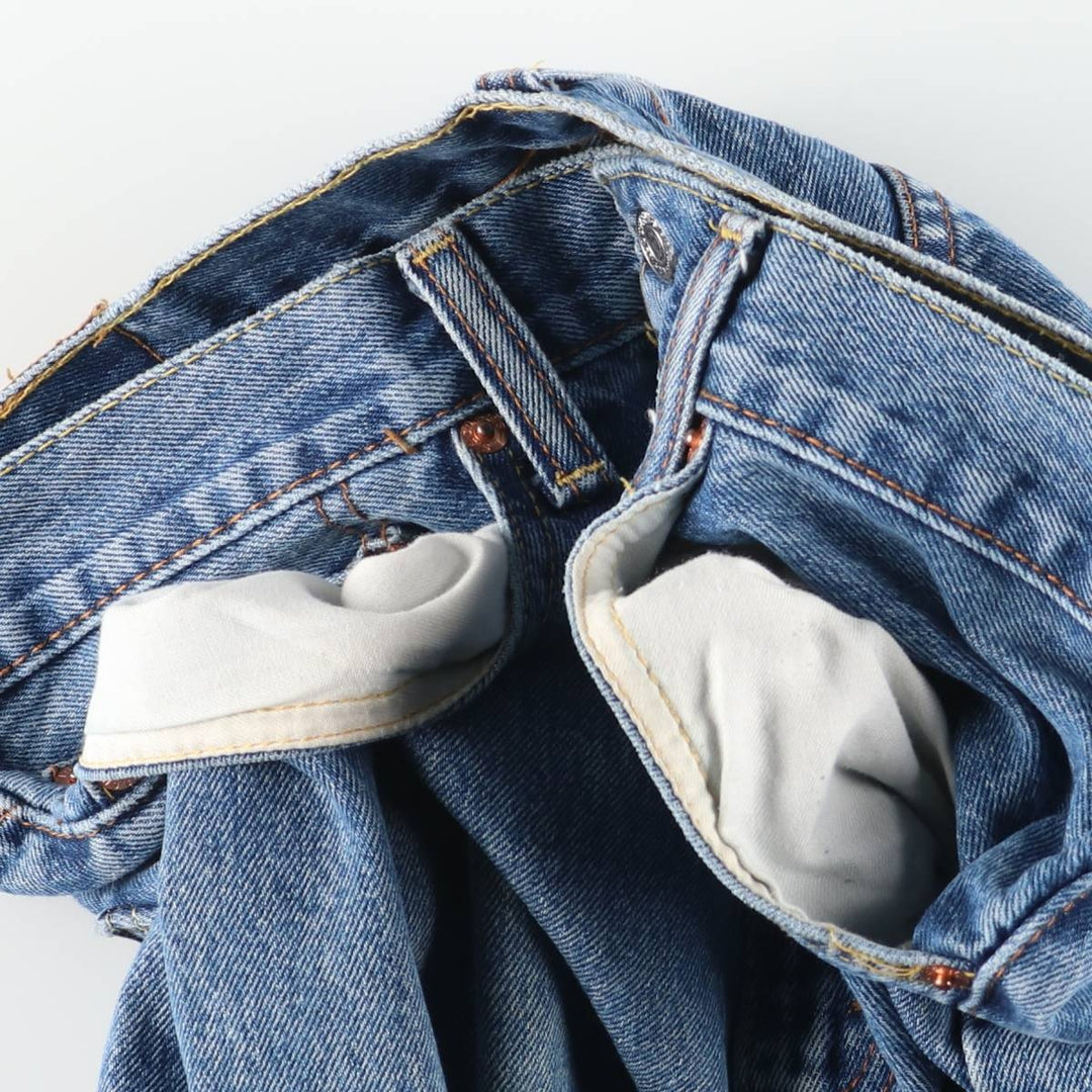 Levi's 505 Tapered Denim Pants, Men's W35 (approx.), Vintage cotton blue type Vintage Second Hand
