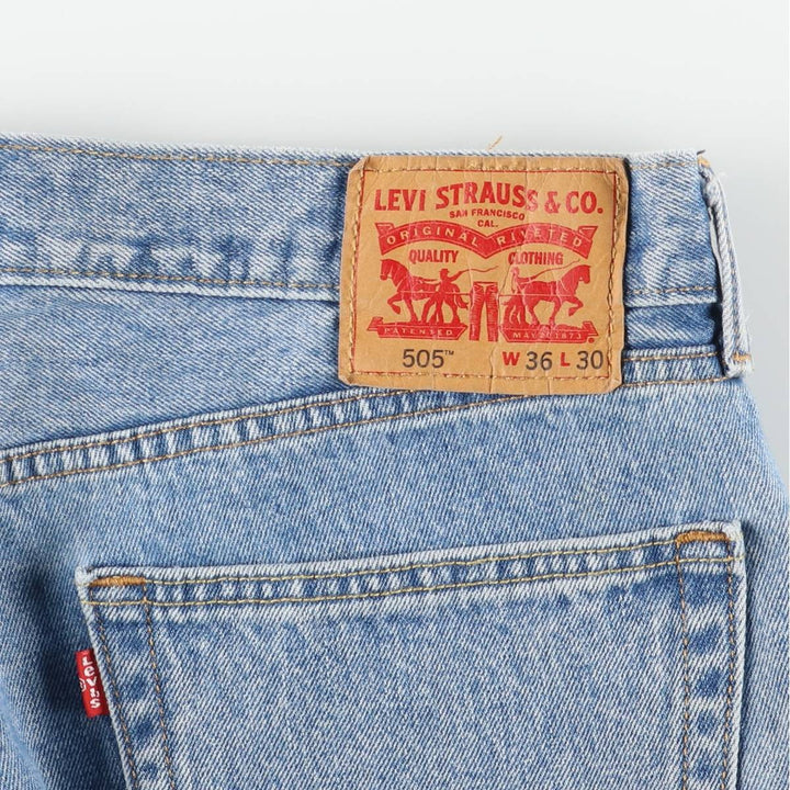 Levi's 505 Tapered Denim Pants, Men's Size W38 (approx.), Vintage cotton blue type Vintage Second Hand