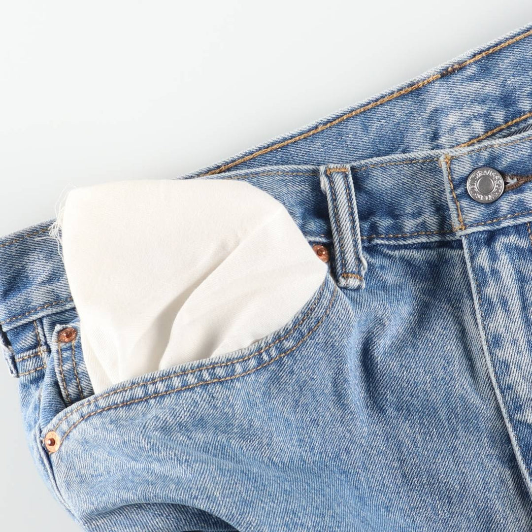 Levi's 505 Tapered Denim Pants, Men's Size W38 (approx.), Vintage cotton blue type Vintage Second Hand