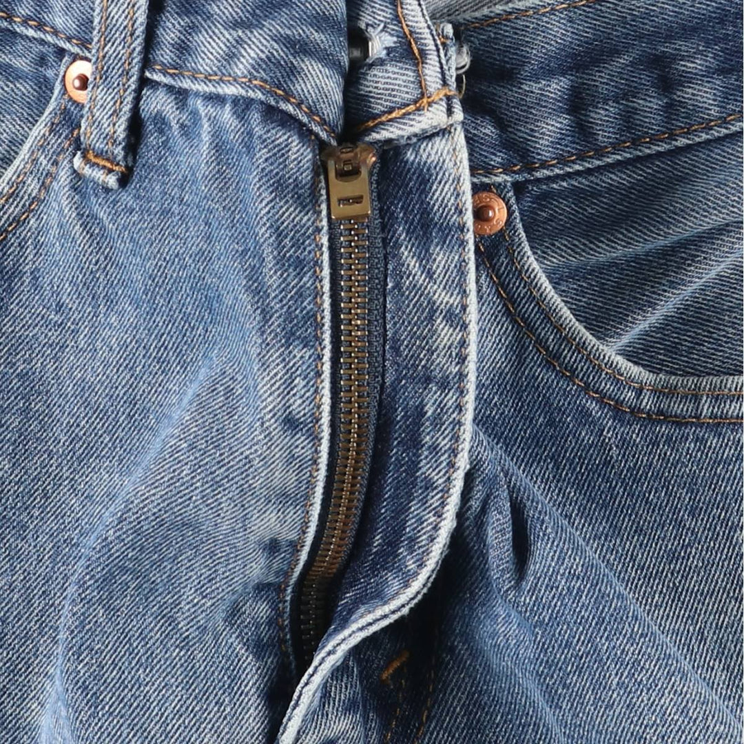 Levi's 505 tapered denim pants for men, equivalent to w35 cotton blue type Vintage Second Hand
