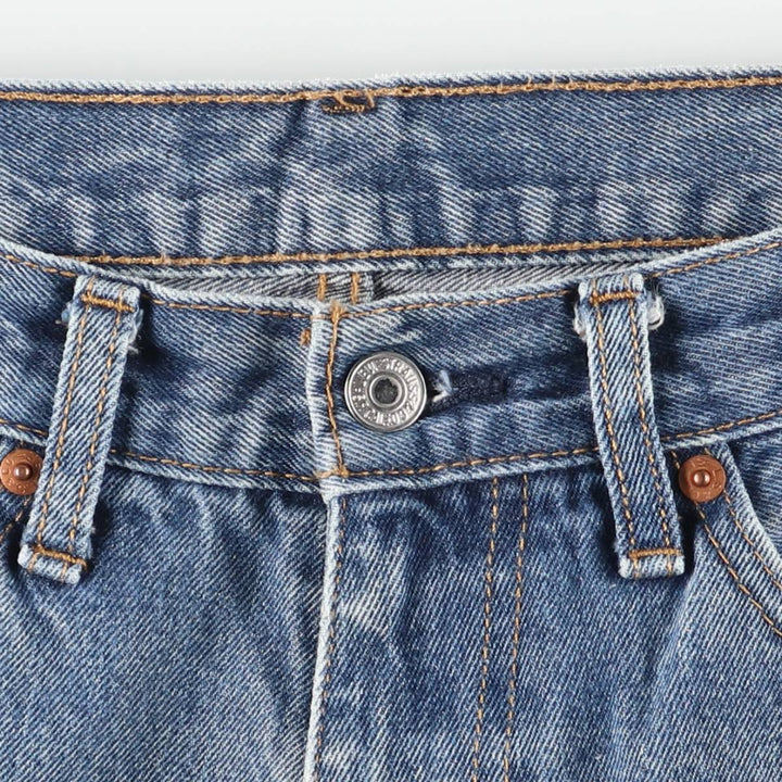 Levi's 505 tapered denim pants for men, equivalent to w35 cotton blue type Vintage Second Hand