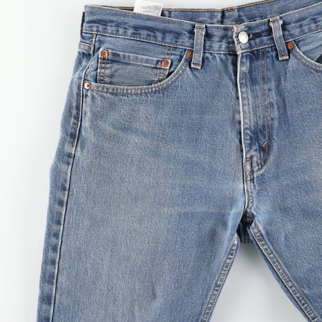 Levi's 505 tapered denim pants for men, equivalent to w35 cotton blue type Vintage Second Hand