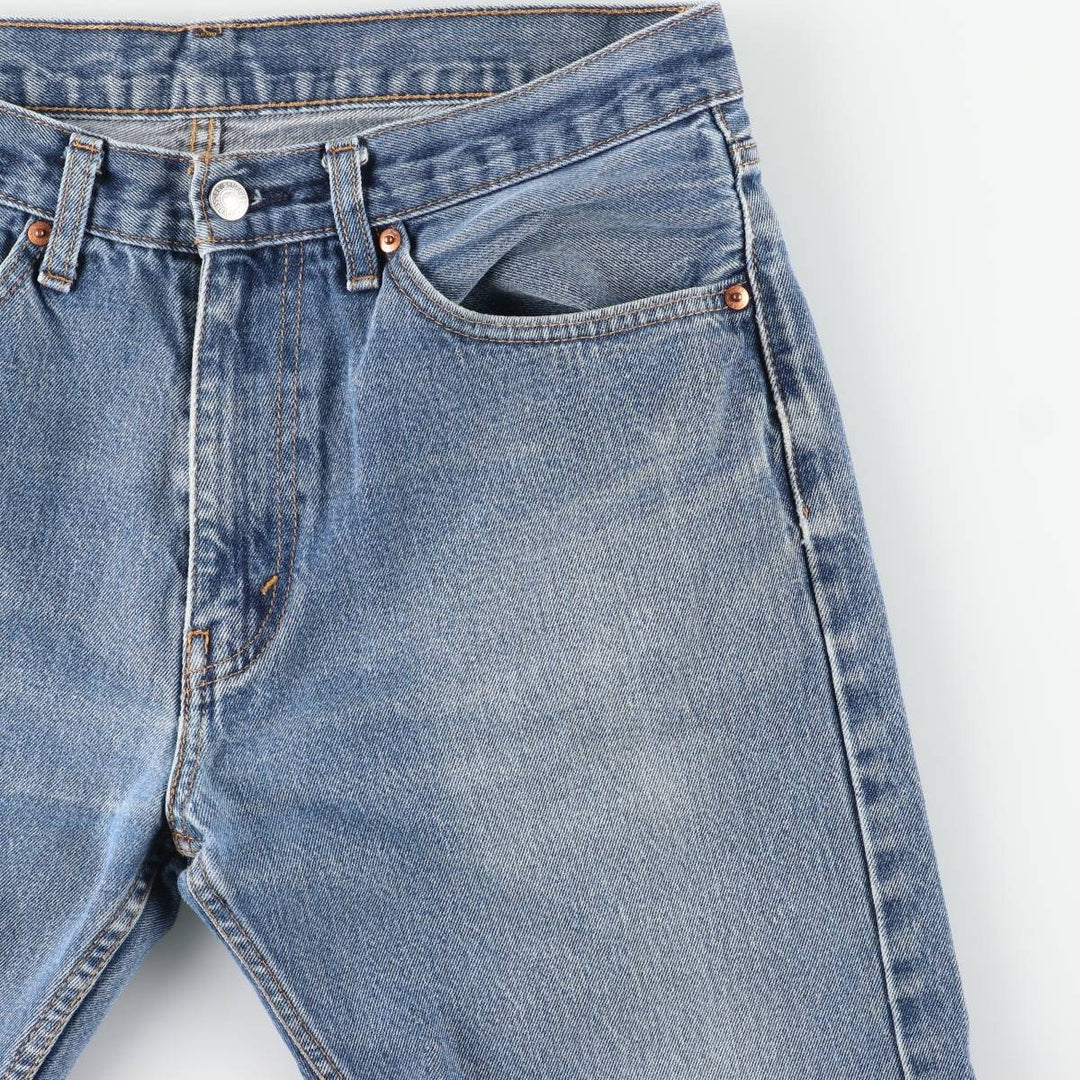 Levi's 505 tapered denim pants for men, equivalent to w35 cotton blue type Vintage Second Hand