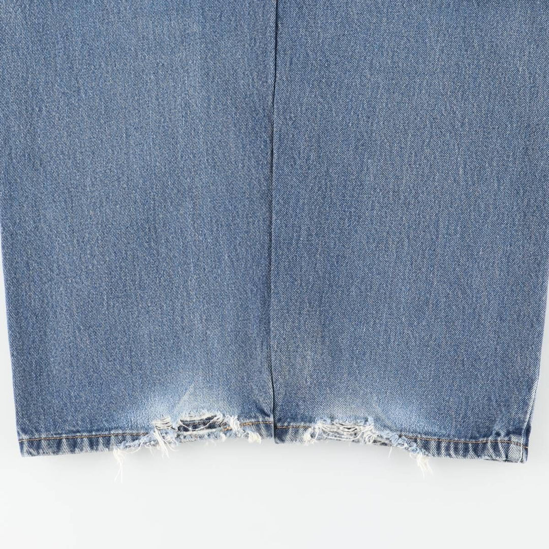 Levi's 505 tapered denim pants for men, equivalent to w35 cotton blue type Vintage Second Hand