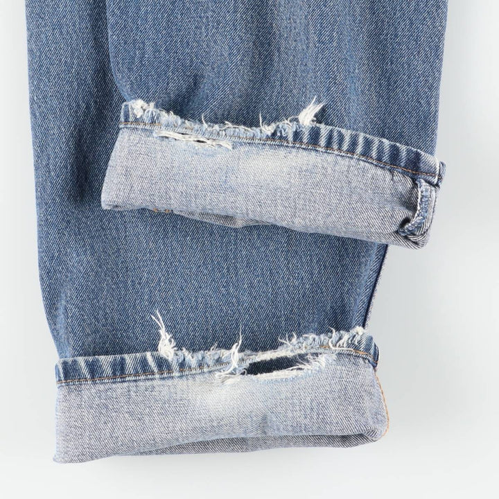 Levi's 505 tapered denim pants for men, equivalent to w35 cotton blue type Vintage Second Hand