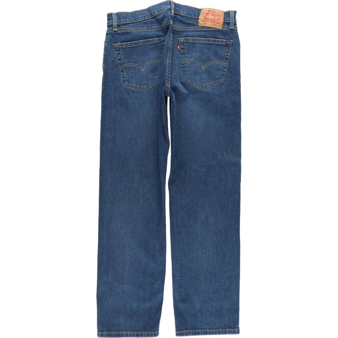 Levi's 505 tapered denim pants for men, size w36 cotton blue type Vintage Second Hand