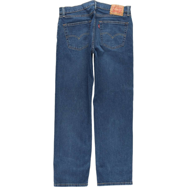 Levi's 505 tapered denim pants for men, size w36 cotton blue type Vintage Second Hand