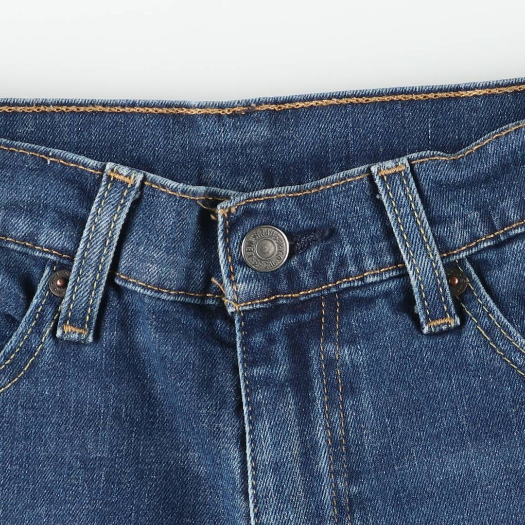 Levi's 505 tapered denim pants for men, size w36 cotton blue type Vintage Second Hand