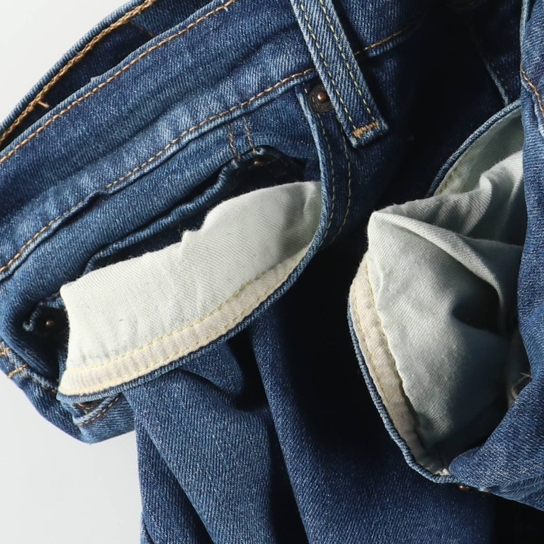 Levi's 505 tapered denim pants for men, size w36 cotton blue type Vintage Second Hand