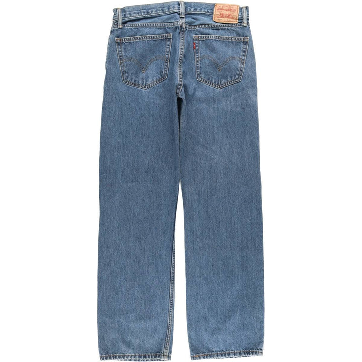 Levi's 505 Straight Fit Tapered Denim Pants, Men's Size W36 (approx.), Vintage cotton blue type Vintage Second Hand