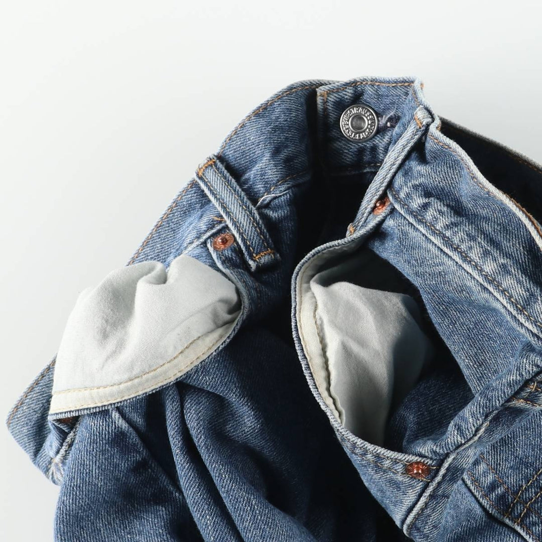 Levi's 505 Straight Fit Tapered Denim Pants, Men's Size W36 (approx.), Vintage cotton blue type Vintage Second Hand