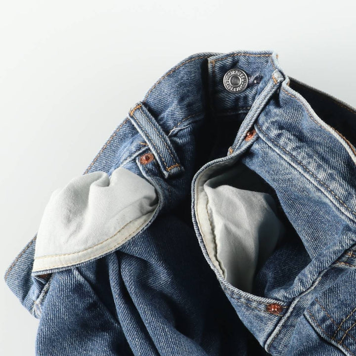 Levi's 505 Straight Fit Tapered Denim Pants, Men's Size W36 (approx.), Vintage cotton blue type Vintage Second Hand