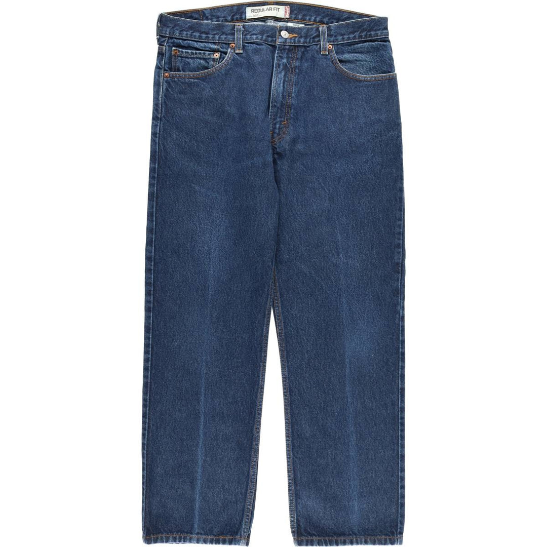 Levi's 505 Regular Fit Tapered Denim Pants, Men's W37 (approx.), Zipper Fly cotton blue type Vintage Second Hand