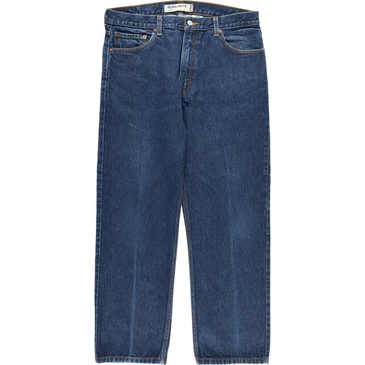 Levi's 505 Regular Fit Tapered Denim Pants, Men's W37 (approx.), Zipper Fly cotton blue type Vintage Second Hand