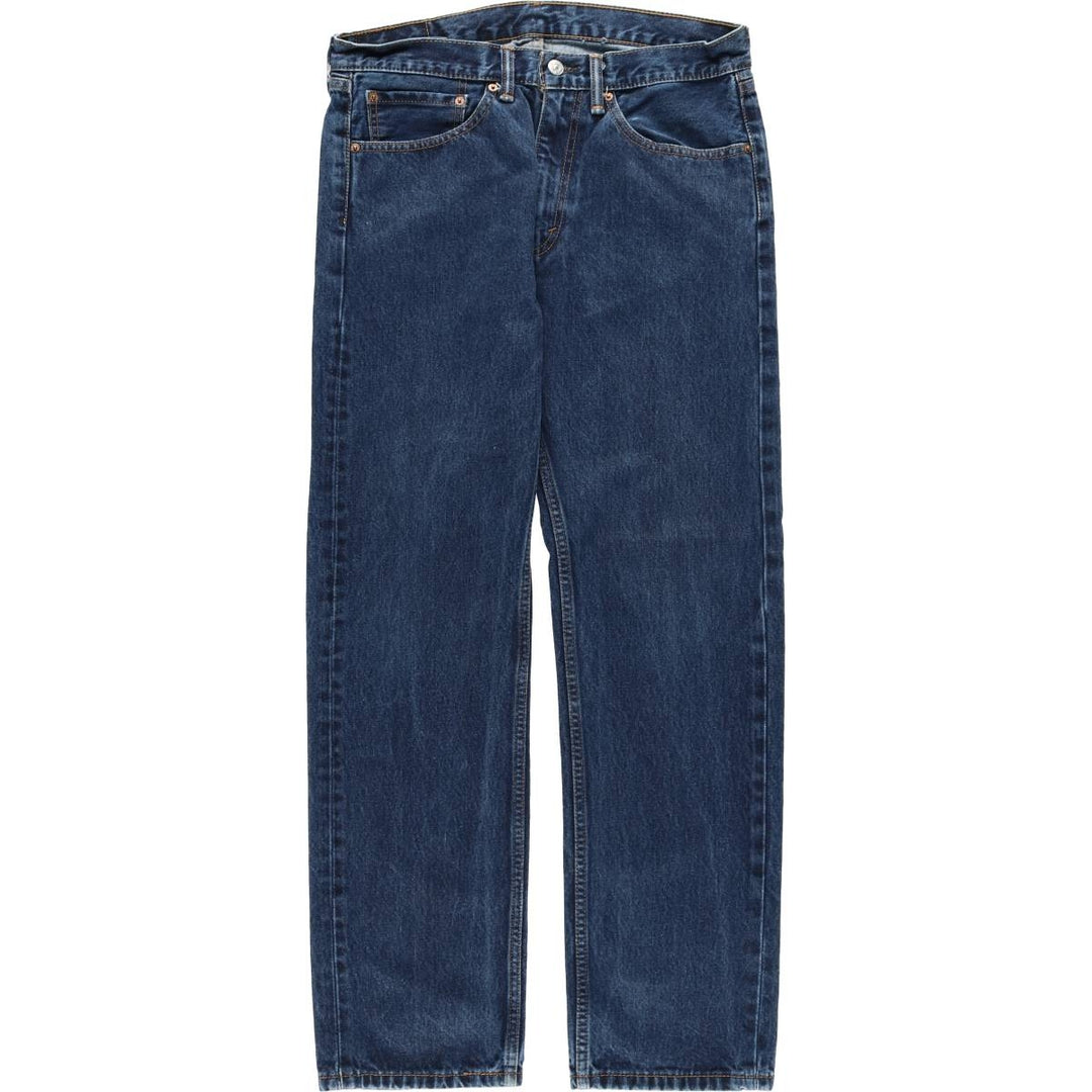 Levi's 505 tapered denim pants for men, size w36 cotton blue type Vintage Second Hand