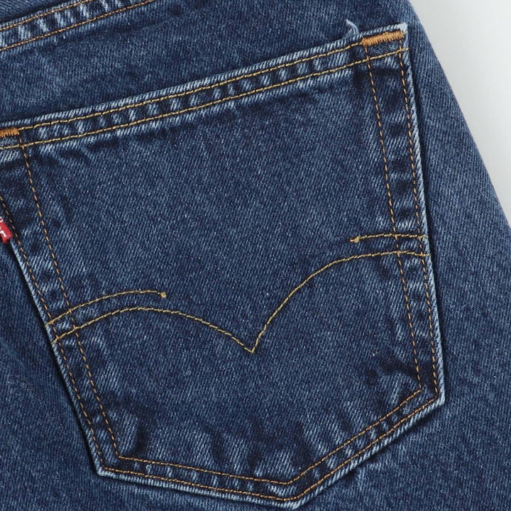 Levi's 505 tapered denim pants for men, size w36 cotton blue type Vintage Second Hand