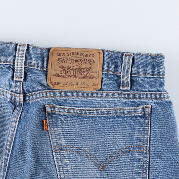 Levi's 505 Orange Tab Tapered Denim Pants, Men's W35 (approx.) unclear Blue type light blue Vintage Second Hand