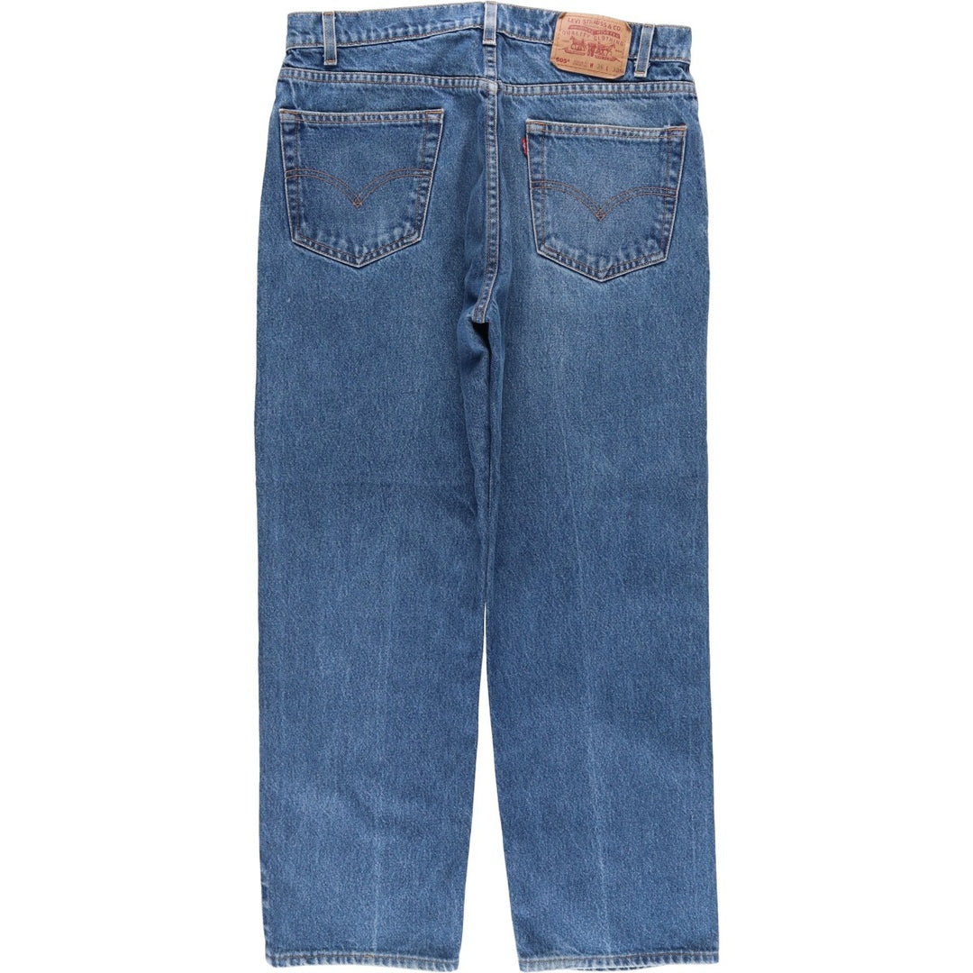 Levi's 505 Regular Fit Straight Leg Tapered Denim Pants, Men's Size W35 (approx.) unclear blue type Vintage Second Hand