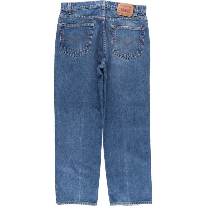 Levi's 505 Regular Fit Straight Leg Tapered Denim Pants, Men's Size W35 (approx.) unclear blue type Vintage Second Hand