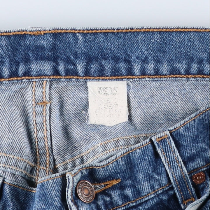 Levi's 505 Regular Fit Straight Leg Tapered Denim Pants, Men's Size W35 (approx.) unclear blue type Vintage Second Hand